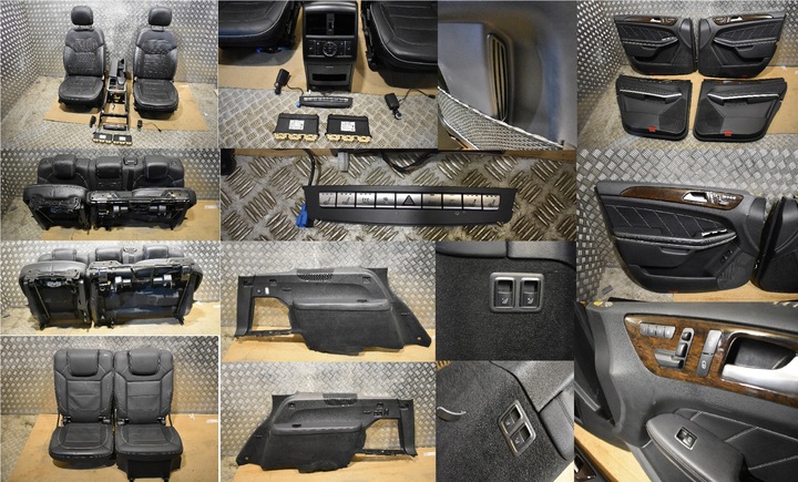 фото №1, Сидіння шкіра вентильовані підігрів модулі decory 7os. kpl. mercedes gl w166 1