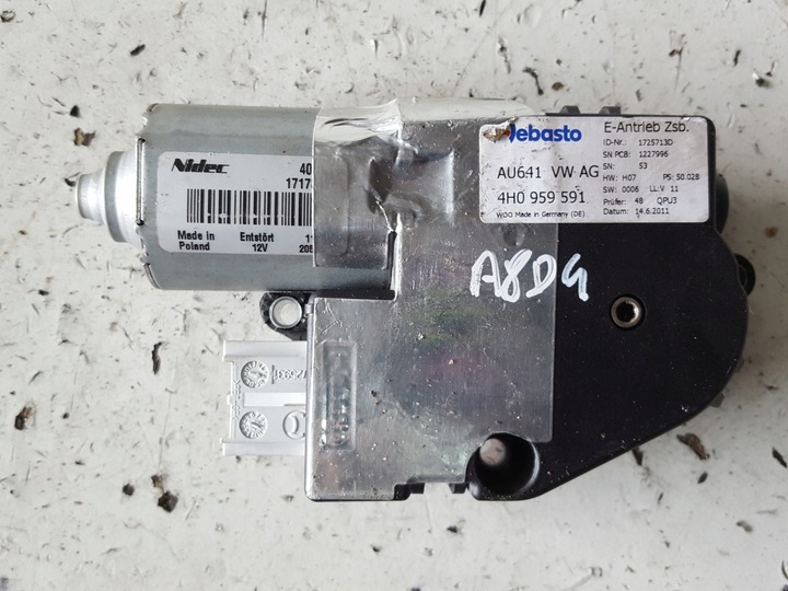 фото №1, Audi a8 d4 4h 09-13r моторчик люк