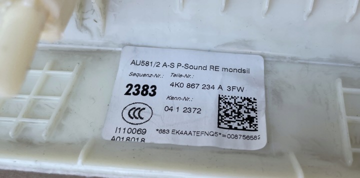 фото №5, Защита стойка audi a6 c8 4k0867234a оригинал jak новый правая