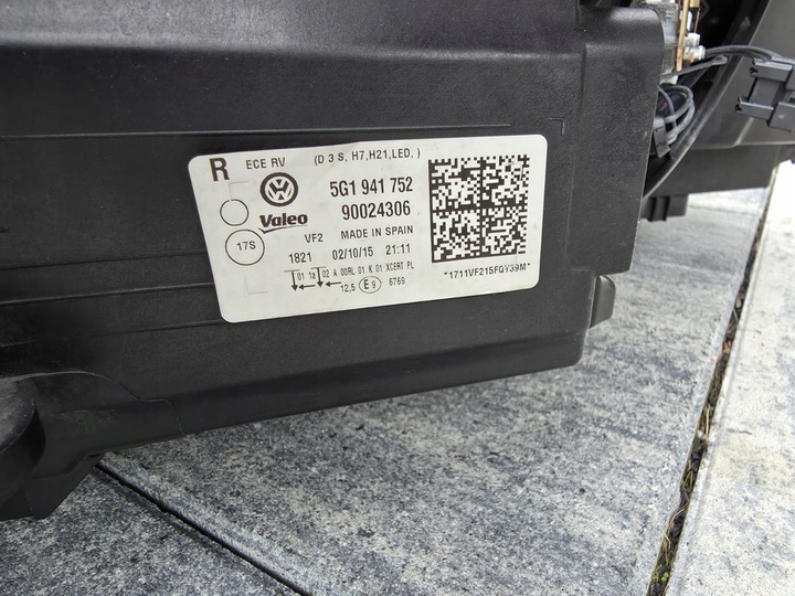 фото №14, Vw golf 7 vii 5g1 лампы перед bi ксенон динамический led 5g1941753 5g1941752