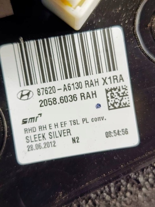 фото №9, Hyundai i30 ii sw 12-16 rah зеркало внешние правое 10 pin 87620-a6130