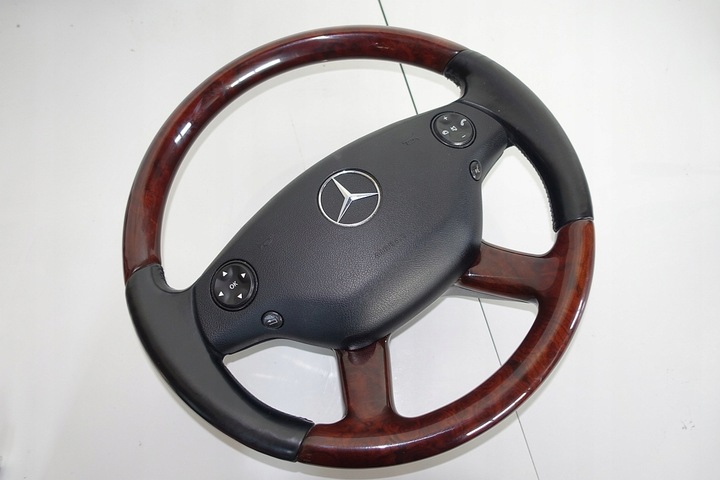 фото №7, Mercedes w221 кермо w216 дерево дерев'яна 2214600403 з підігрівом