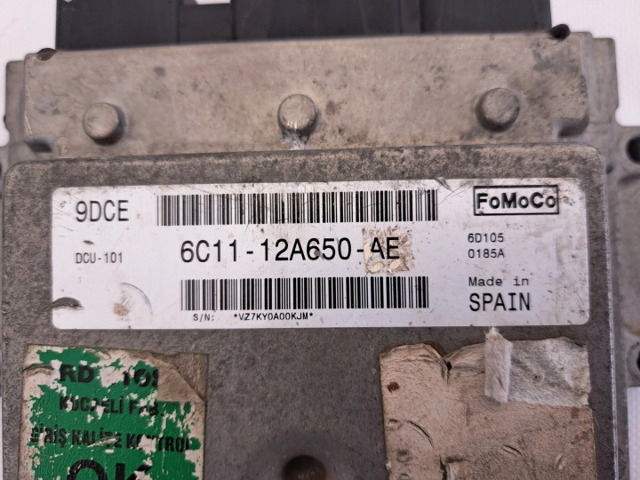 фото №10, Ford transit 6c11-12a650-ae ecu комп'ютер оригінал