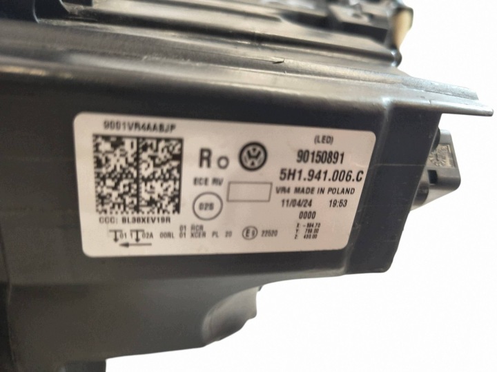 фото №11, Vw golf viii 5h1 фара правая перед передняя 5h1941006c полный led