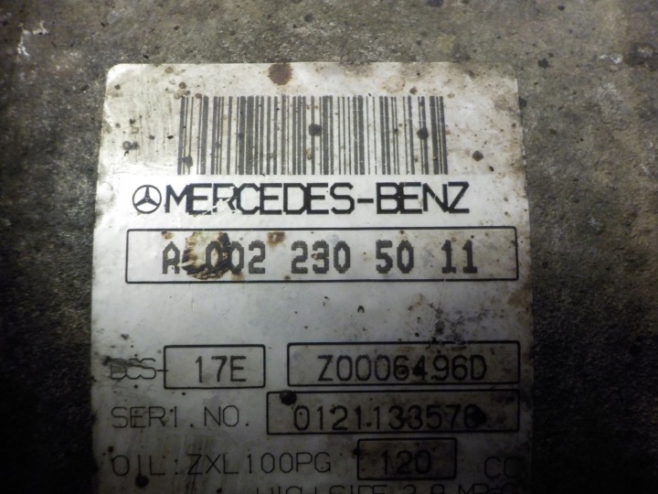 фото №5, Mercedes w204 c200 2.2 cdi 12r 136km 651 компресор кондиціонера a0022305011