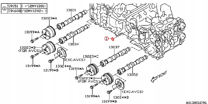 фото №10, Ущільнювальне кільце кришки розподільний вал impreza legacy fa/fb