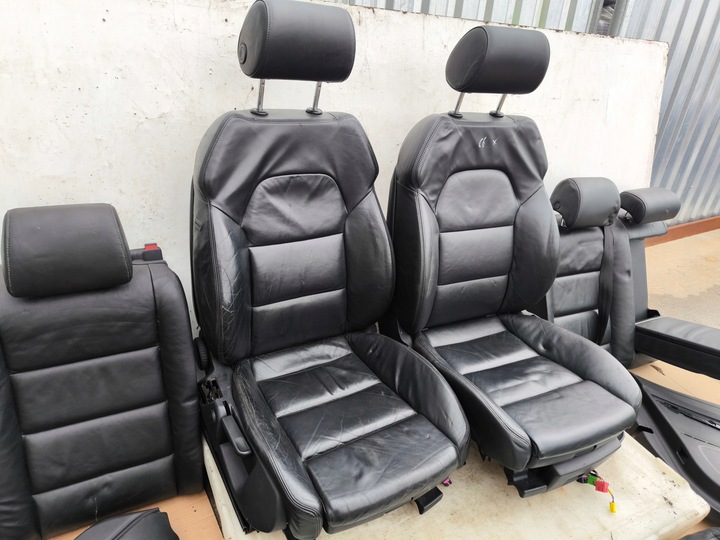 фото №13, Сидіння сидіння комплект audi a6 c6 шкіра ковші комплект !!!