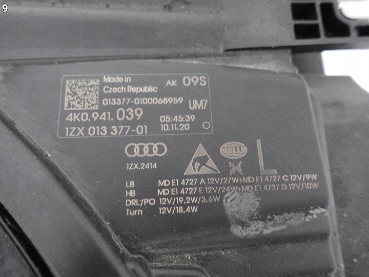 фото №10, Audi s6 a6 c8 4k0 18- лампа полный led левая красивая