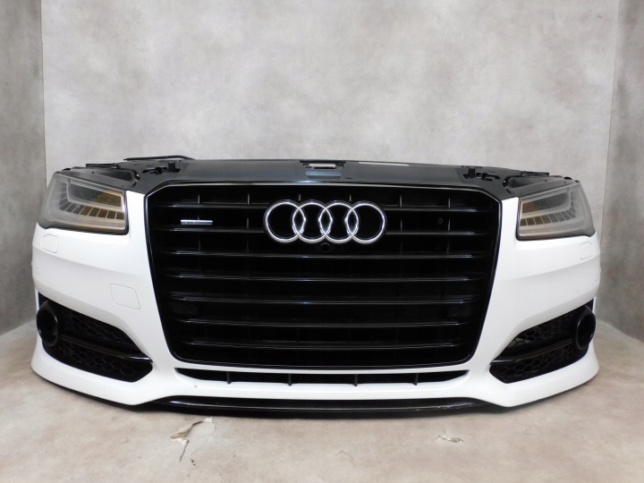фото №10, Audi s8 a8 d4 4h рестайлинг комплектный перед бампер лампы капот pas matrix 4.0