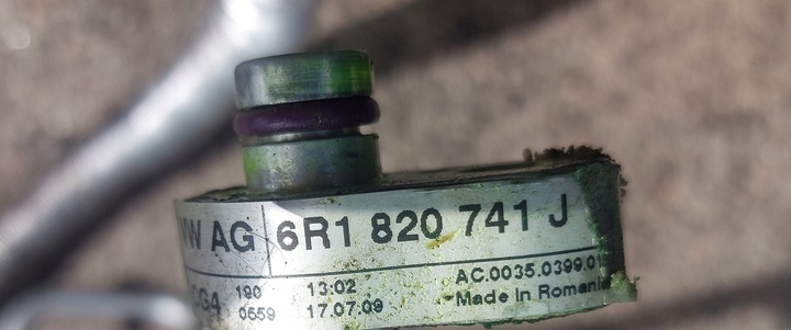 фото №5, Seat ibiza 6j vw polo 6r 1.4 16v шланг провода кондиционера 6r1820743d