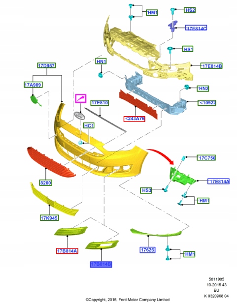 фото №15, Решітка галоген ліва c-max/grand c-max 15- _ 1899665 _ f1cb-15a299-aa