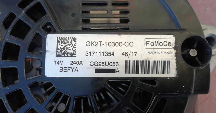 фото №13, Генератор custom 2,0 tdci 2019 2020 2021 2022 transit mk8 230 a оригинал