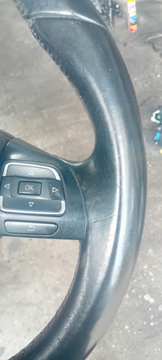 фото №9, Кермо триспицевий мульті шкіра vw passat cc b7 3c8419091k з airbagiem