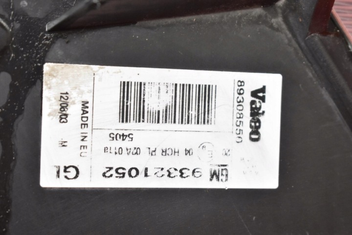 фото №6, Фара левое фара передняя eu 93321052 opel meriva a 02-06