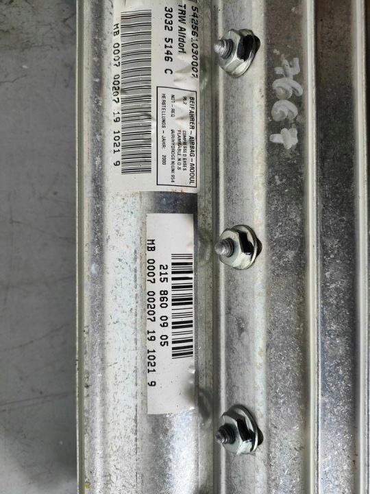 фото №7, Mercedes w215 подушка пасажира 2158600905