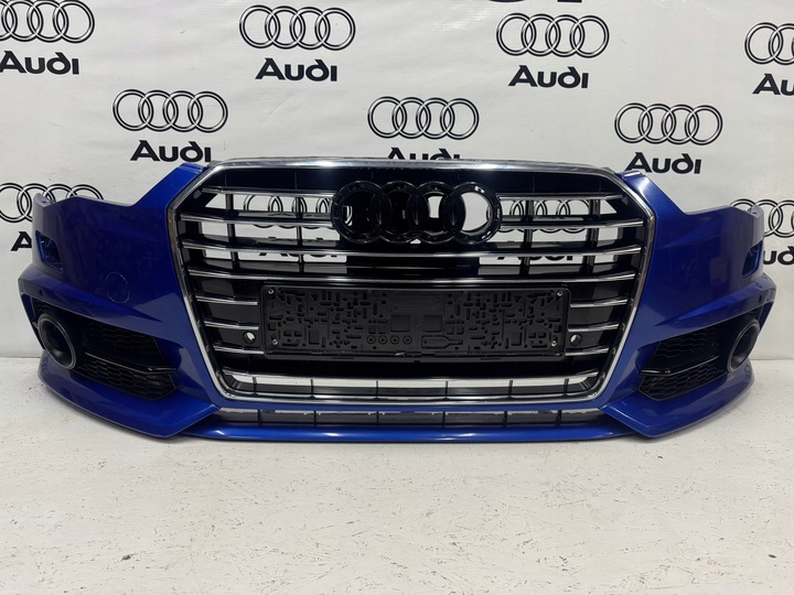 фото №1, Audi a6 c7 4g рестайлинг 2015-2018 бампер переднее s-line 4x pdc омыватель оригинал.