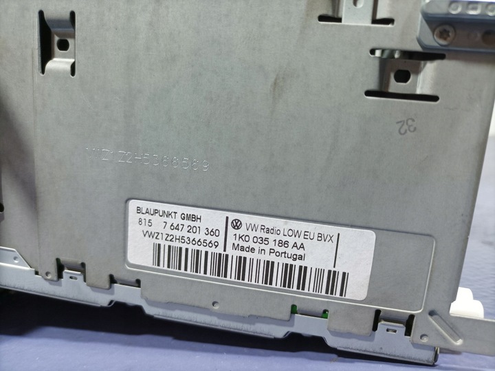 фото №5, Vw jetta v golf vi passat b6 радіо радіопрогравач cd 1k0035186aa