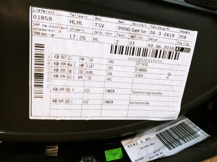 фото №5, Audi a7 оббивка двері боковина лівий зад шкіра 4g8867305