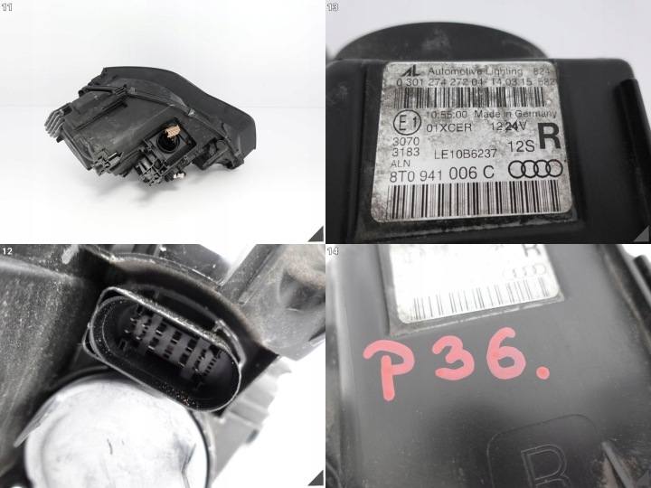 фото №12, Audi a5 8t0 рестайлінг 11-16 некерована ксенон+ led фара