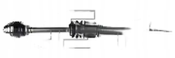 фото №1, Полуось правый перед коробка передач механическая 202174 gsp