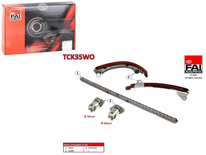 фото №1, Набір ланцюг розподільний вал toyota avensis 1.8 vvt-i