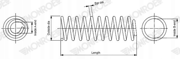 фото №2, Пружина підвіска зад sp4506/mon sp4506
