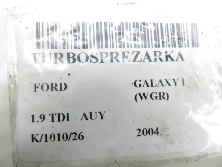 фото №9, Турбокомпресор ford galaxy 1.9 tdi 038253019n asv