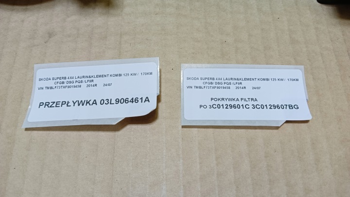 фото №14, Крышка фильтра 3c0129601c 3c0129607bg skoda superb ii рестайлинг 2,0 170km