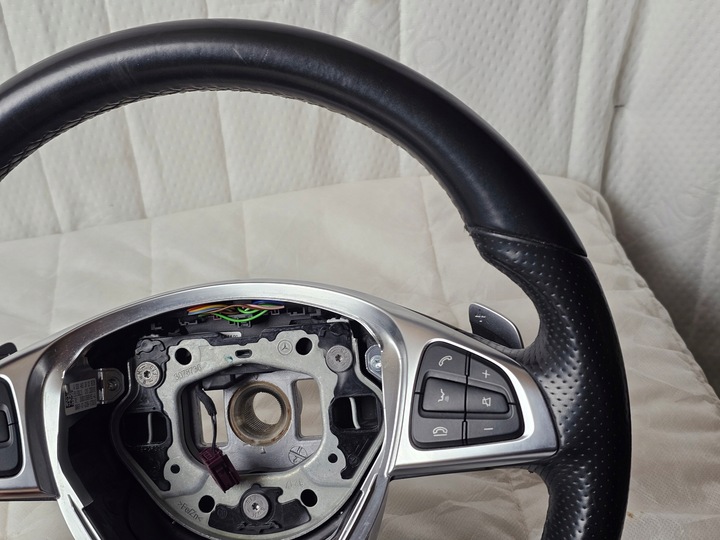 фото №10, Кермо мультифункція шкіра пелюстки mercedes w205 w253 a0004603803