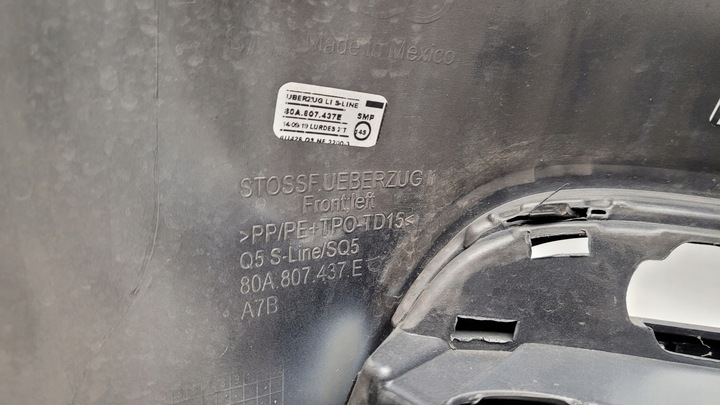 фото №14, Audi q5 80a 17r- s-line бампер перед переднє оригінал