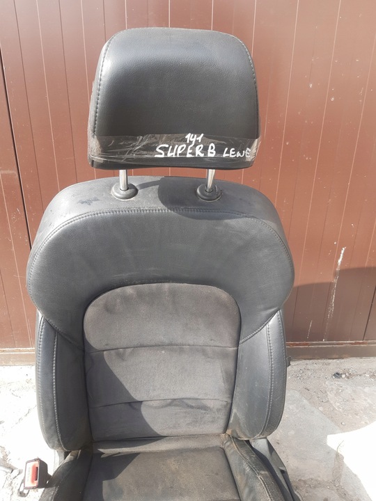 фото №3, Сидіння лівий перед skoda superb ii рестайлінг шкіра подушка безпеки