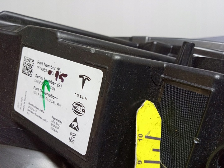 фото №15, Tesla модель 3 y рестайлинг фара лампа правая 1514953-00d