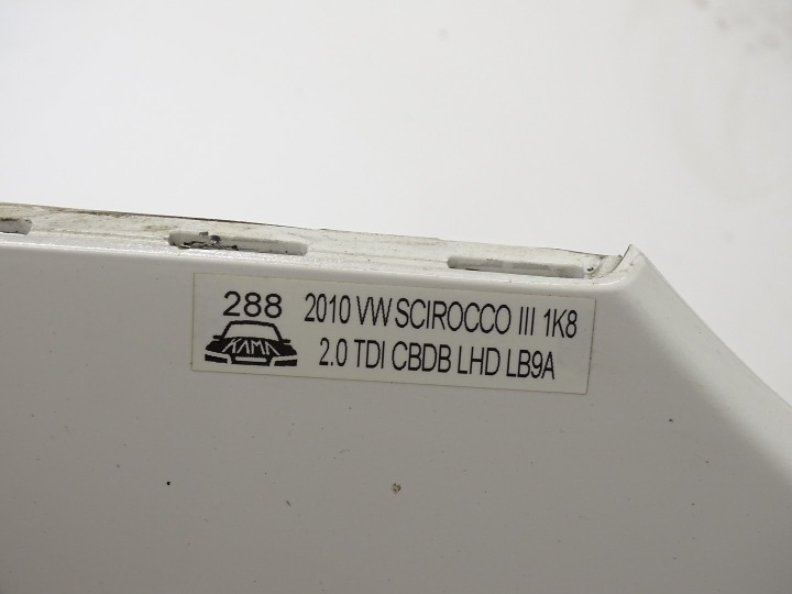 фото №16, Бампер перед передний vw scirocco iii 1k8 lb9a