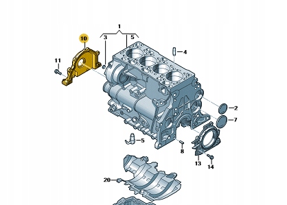 фото №12, 04l103151a корпус уплотнителя вала a4 b8 2.0tdi