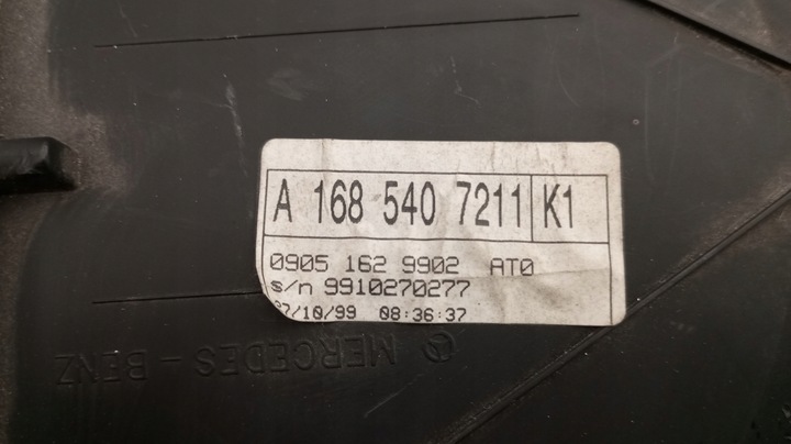 фото №8, A1685407211 спидометр приборы mercedes a класс w168 1.9