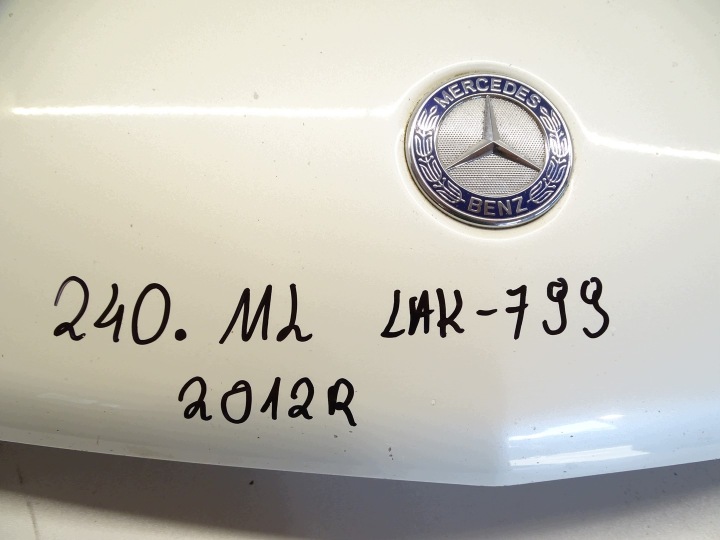 фото №10, Капот крышка двигателя mercedes ml w166 цвет 799