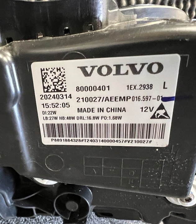 фото №9, Volvo ex30 лампа ліва сторона повний led 80000401