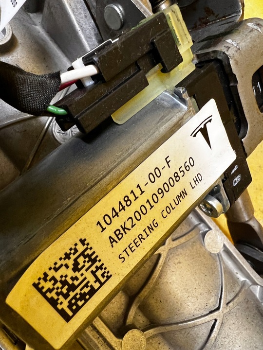 фото №10, Комплект колонка кермова tesla модель 3 дорестайлінг rwd