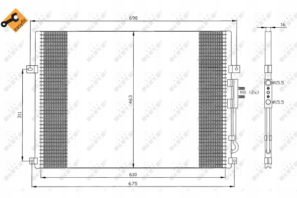 фото №12, Радіаторів кондиціонера nrf 35275 55115918ab
