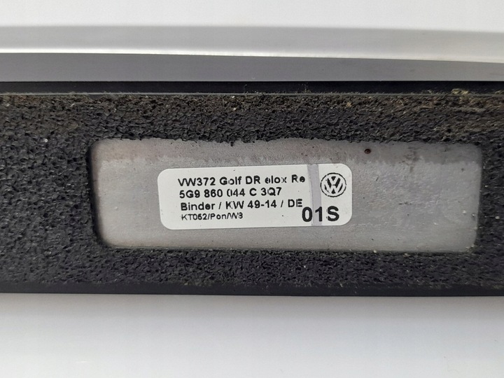 фото №13, Vw golf vii 2014r рейлінги дахові сріблястий комплект лівий + праві супер стан