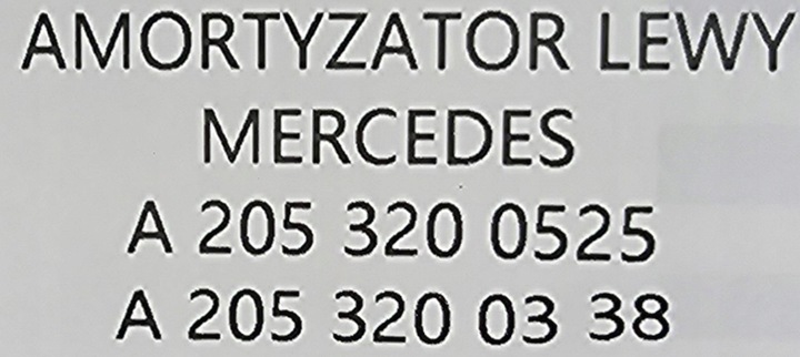 фото №9, Новый амортизатор левый перед mercedes c w205 airmatic - a2053200338