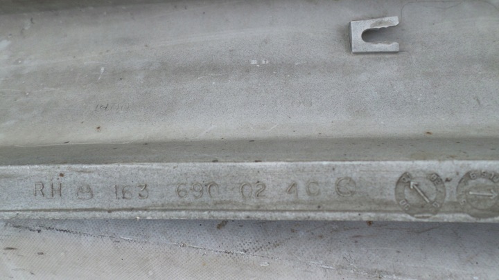 фото №5, Планка накладка порогова ліва mercedes ml w163