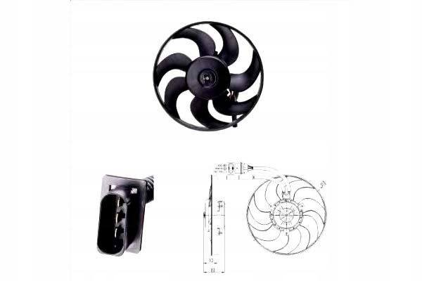 фото №2, Wentulator радіатор tyc 6k0959455l 048115n ga2004