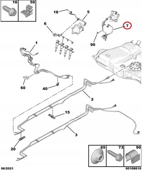фото №9, Шланг паливний p 3008,308,301 1.6hdi