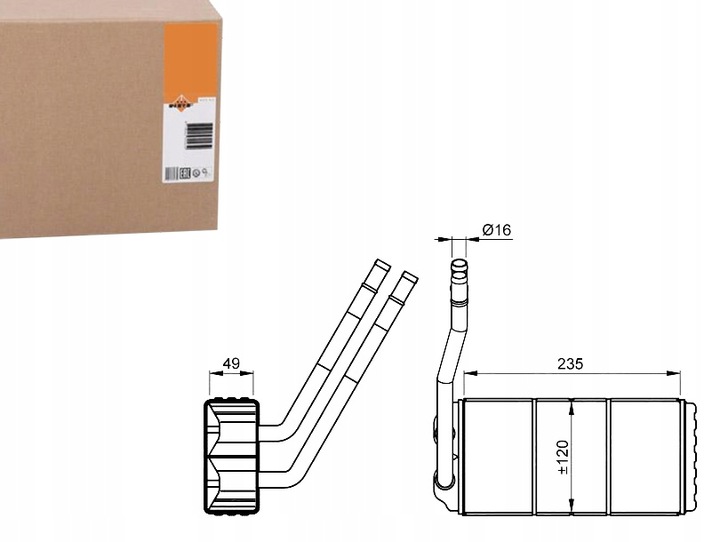 фото №1, Nrf обігрівач landrover freelander 1.8/2.0d/2.5