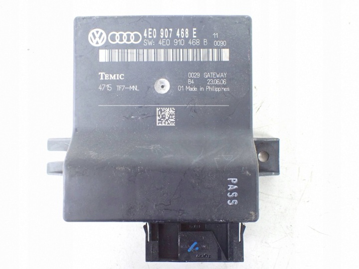 фото №5, Модуль gateway audi a8 s8 d3 4e 4e0907468e