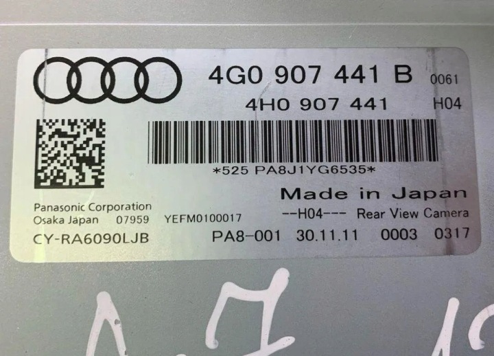 фото №7, Модуль камеры заднего хода audi a7 sportback 4ga, 4gf 4g0907441b 3.0l бензин