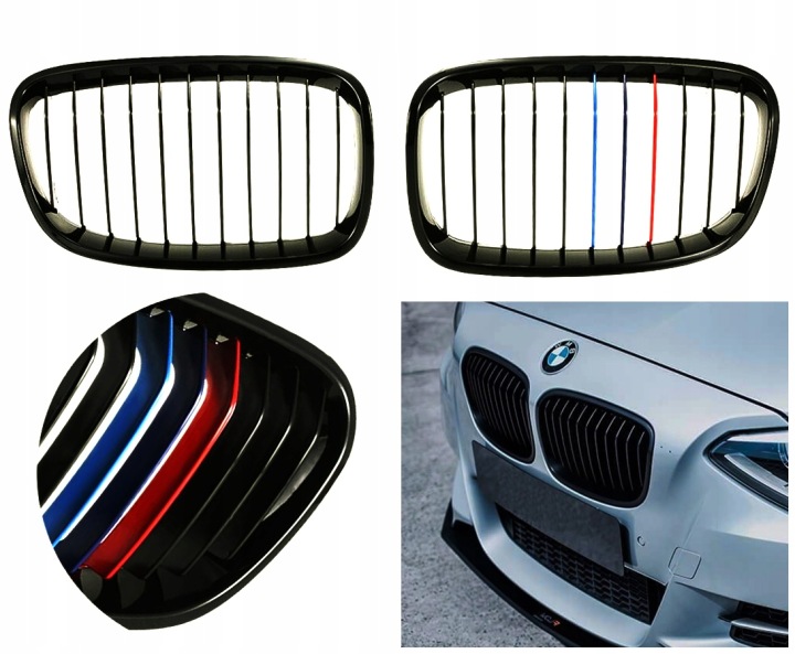 фото №7, Решётка радиатора решётки радиатора p+l bmw f20 f21 11-14 чёрный блеск gloss m