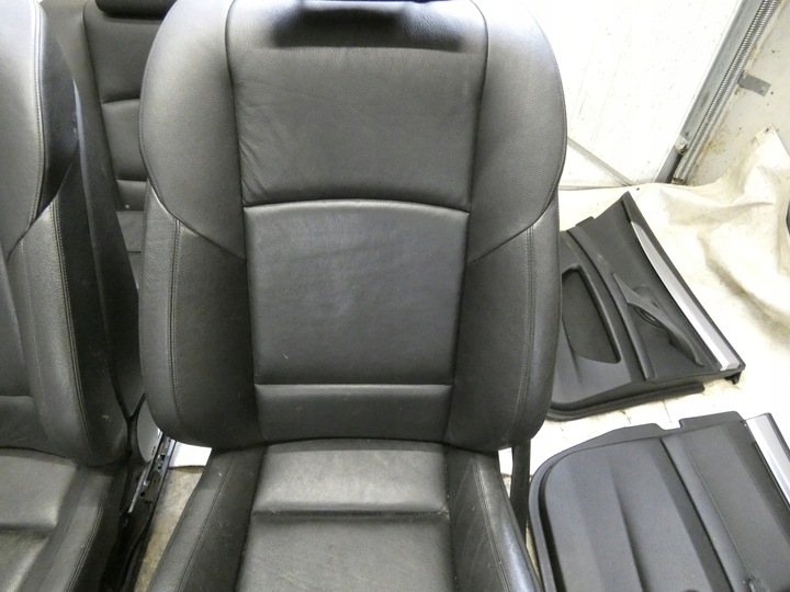 фото №9, Bmw f10 сидіння чорна шкіра підігрів диван обшивки комплект оббивка м-пакет