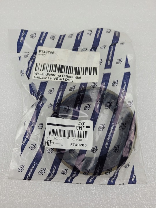 фото №3, Iveco daily кольцо уплотнительный вала ft49785 новый